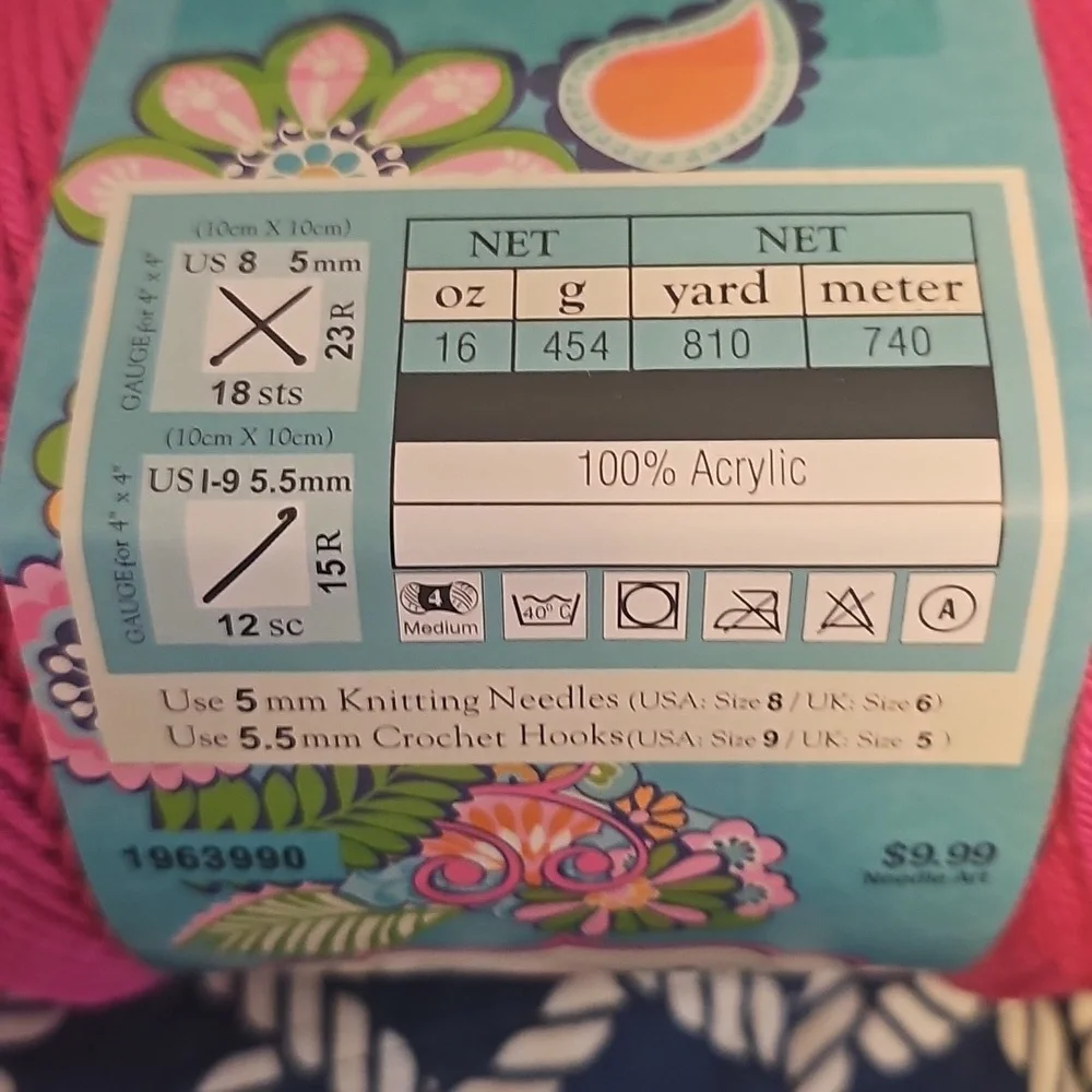Crafter's Secret Pink and Blue Yarn Set